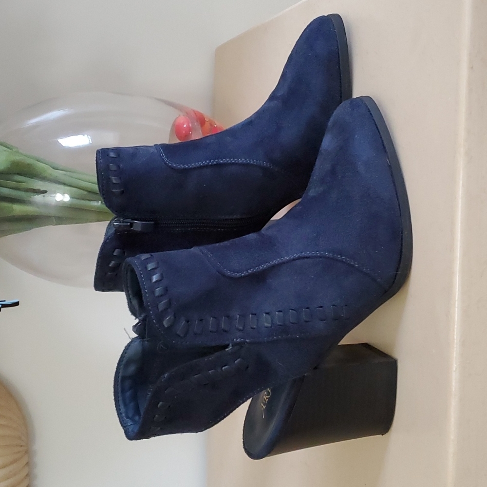 Navy suede shoes